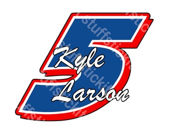 Kyle Larson #5 SVG Instant Download