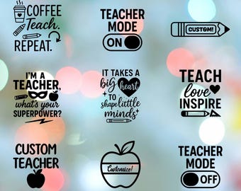 Back to School SVG Bundle | Teacher & Student Cut Files | First Day Signs, Labels, Quotes | Cricut Silhouette PNG SVG and more!
