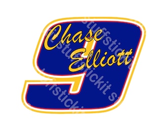 Chase Elliot #9 SVG File Instant Download