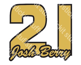 Josh Berry #21 SVG File Instant Download