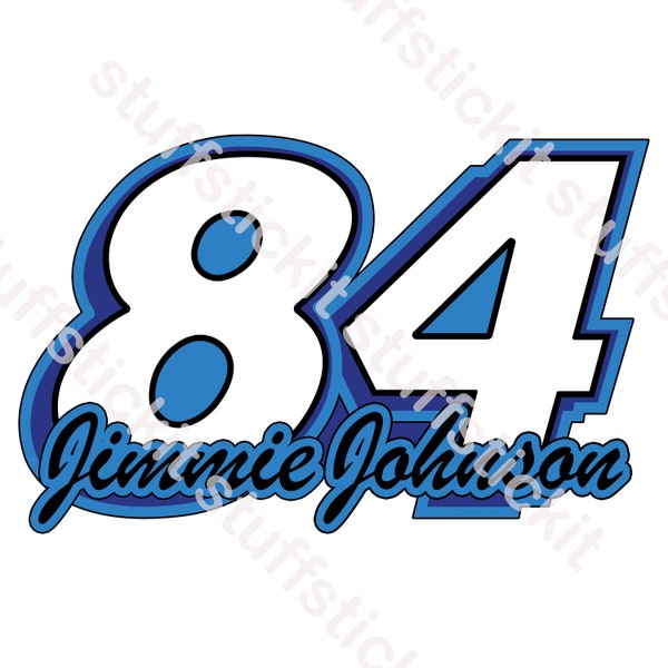 Jimmie Johnson 84 SVG