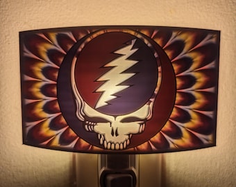 Grateful Dead Night Light Deadhead Christmas Gift Retro Home Decor