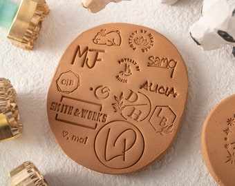 Clay Stamp | Custom Pottery Stamp | Ceramics Stamp | Gifts For Potter | Pottey Tools | Brass Mold For Clay | Stamp For Pottery
