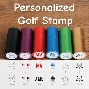 Personalized Golf Stampp | Custom Golf Ball Stamp & Hat Clip Set | Golf Ball Marker | Professional Golfer Accessories | Golfer Sport Gifts