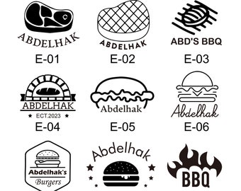 25 Food Designs For You To Select,Bread, Burger, Cake, Toast, Beef, Steak,Personalized Brass Stamp, Electric Heater,Custom Branding Iron.