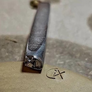 Custom Design Metal Stamp, Custom Makers Mark, Custom Pottery Stamp, Metal Stamping Punch Tool, Hand Stamped DIY,Jewelry Making,Steel Stamp.