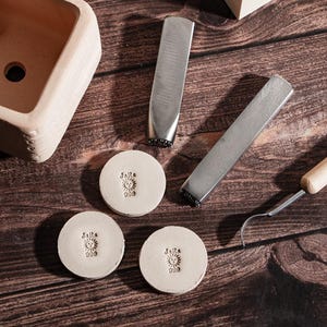 Custom Metal Punch Stamp For Pottery, Custom Tiny Metal Pottery Stamp, Custom Metal Stamp For Pottery, Signature Stamp, Gifts For Potters.