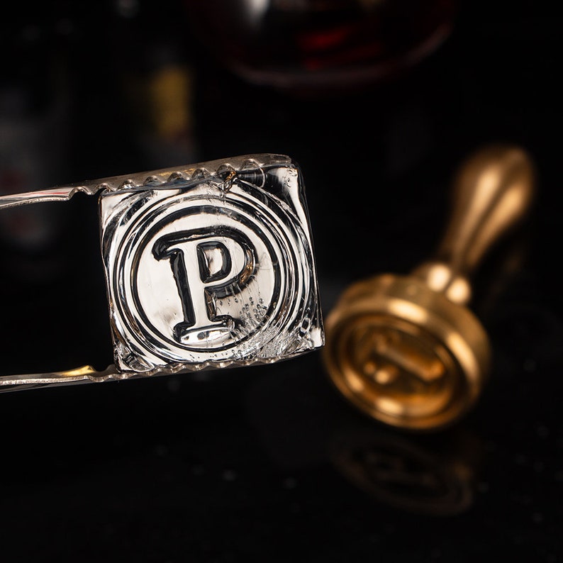 Barware Business Logo Ice Cubes Branding Stamp Custom Ice Stamp Logo Custom Ice Stamp Custom Bar Stamp Brass Mold for Ice image 1