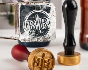 Custom Business Logo Ice Cube Stamp,Personalize Ice Brand Stamp, Brass Stamp for Ice Cube, Personalized Ice Cube Stamp, Gift for Bartenders.