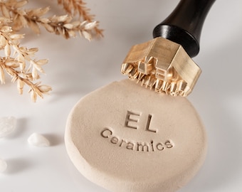 Custom Handmade Clay Stamp | Custom Metal Stamp for Clay | Personalized Ceramic Stamp |Signature Pottery Stamp | Custom Gift For Potters