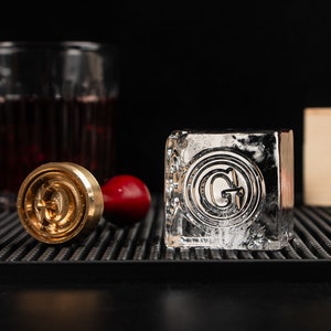 Timbro di whisky | Timbro di ghiaccio personalizzato | Logo personalizzato per timbro ghiaccio | Timbro di ghiaccio personalizzato | Timbro barra personalizzato | Stampo in ottone per ghiaccio | Timbro del logo aziendale