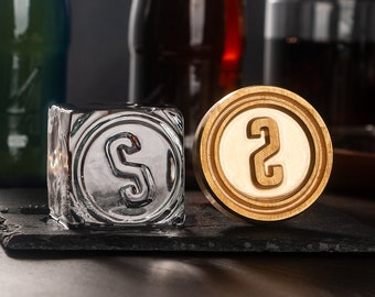 Business Logo For Ice | Ice Stamp Custom | Custom Ice Stamp Logo | Custom Bar Stamp | Brass Mold for Ice | Custom Ice Cube Logo Stamp