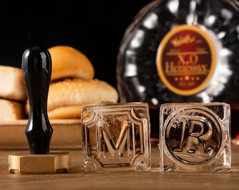 Ice Branding Stamp | Whiskey Stamp | Ice Stamps | Custom Bar Stamp | Brass Mold for Ice | Business Logo Stamp | Gift For Him