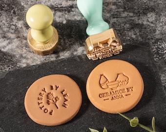 Custom Pottery Stamp Logo | Custom Pottery Stamp | Stamp For Clay | Ceramics Stamp | Pottery Stamp | Personalised Clay Stamp | Custom Stamp