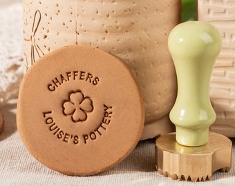Aardewerk stempel | Aangepaste aardewerk stempel | Stempel voor klei | Keramiek Stempel | Aardewerk stempel | Gepersonaliseerde kleistempel | Aangepaste zeepstempel