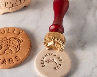 Custom Ceramics Stamp | Custom Clay Stamp | Pottery Maker’s Mark | Personalized Clay Stamp | Brass Mold For Clay | Pottery Signature Stamp