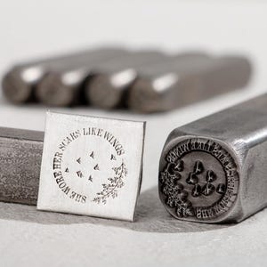 Timbre de poinçon en métal personnalisé | Timbre de matrice en métal personnalisé | Poinçon métallique personnalisé | Timbre de poinçon personnalisé |  Timbres de marquage en acier | Timbres d'estampage en métal
