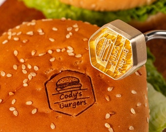 Electric Iron For Burger,Branding Iron For BBQ, Suitable For Restaurant Logo Stamps,Personalized Brass Stamp,Custom Branding Iron.