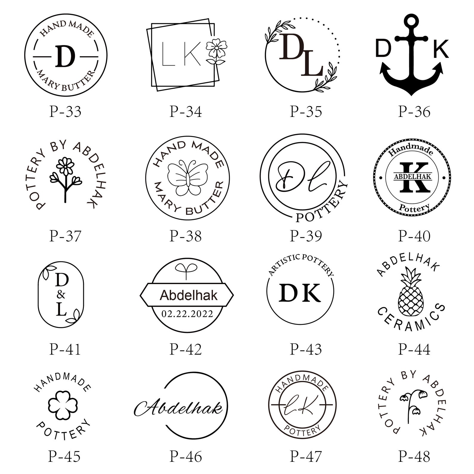 Stamp for Clay Custom Pottery Stamp Ceramics Stamp Clay Etsy Australia