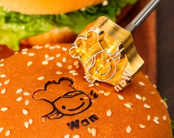 Make Your Hamburger Unique!Branding Stamp For Food,Branding Iron For Burger,Branding Stamps,Custom Branding Iron,Free Shipping,High Quality.