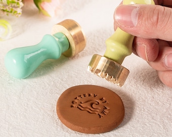 Aangepaste zeepstempel | Klei handtekening | Aangepaste aardewerk stempel | Stempel voor klei | Keramiek Stempel | Aardewerk stempel | Gepersonaliseerde kleistempel