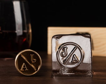 Whiskey Stamps | Ice Stamp Custom | Custom Ice Stamp Logo | Custom Ice Stamp | Custom Bar Stamp | Brass Mold for Ice | Business Logo Stamp