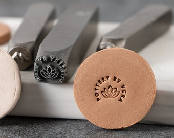 Personalized Design Metal Stamp,Custom Pottery Stamp,Metal Stamping Punch Tools, Supplies For Hand Stamped DIY, Jewelry Making, Steel Stamp.