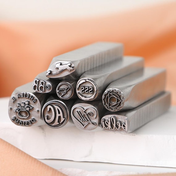 Timbri Metallo Personalizzati Per Gioielli - Punzoni 4-20mm Per Argento, Ottone, Rame - Foto 3