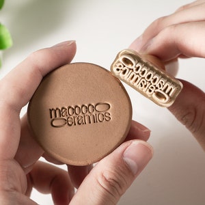 Custom Lovely Design | Custom Pottery Stamp | Personalised Clay Stamp | Stamp For Clay |  Ceramics Stamp | Pottery Stamp | Custom Soap Stamp