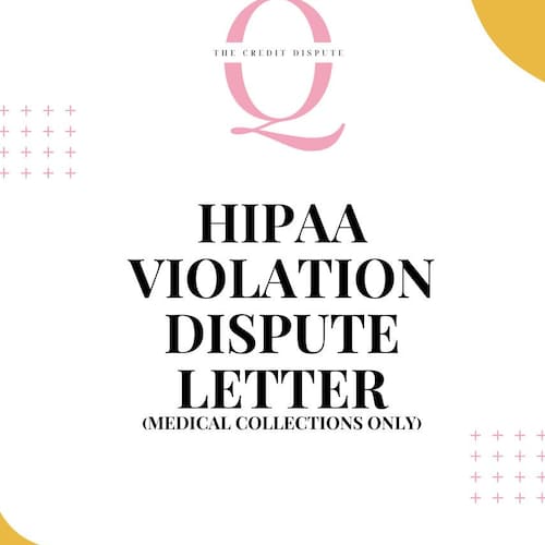 HIPAA Violation Dispute Letter Template Medical Collections - Etsy