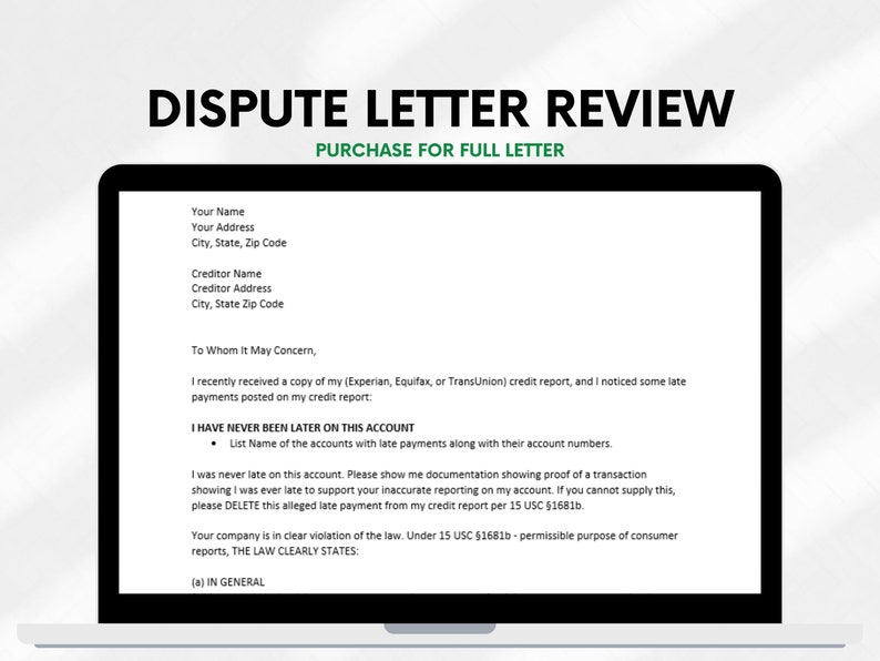 Late Payment Removal Deletion Dispute Letter, Credit Repair Templates Late Payment Removal Deletion Dispute Letter, Credit Repair Templates