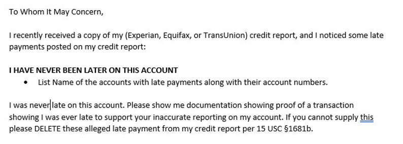 Late Payment Dispute Letters Template Late Payments - Etsy