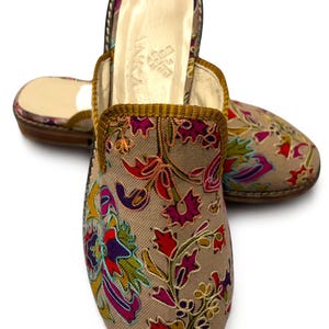 Turkish Handmade genuine leather Vintage Shoes - Loafers Us 9 Eu-39 Special Unique Shoes Kilim Shoes Comfort Cashmere Shoes Loafers for Men