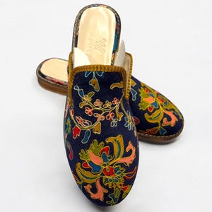 Turkish Handmade genuine leather Vintage Shoes - Loafers Us 9 Eu-39 Special Unique Shoes Kilim Shoes Comfort Cashmere Shoes Loafers for Men