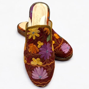 Turkish Handmade genuine leather Vintage Shoes - Loafers Us 9 Eu-39 Special Unique Shoes Kilim Shoes Comfort Cashmere Shoes Loafers for Men