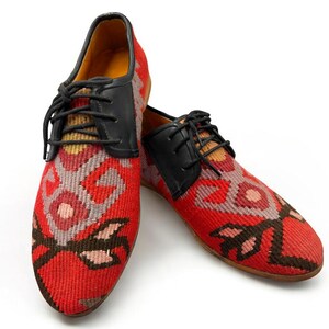 Turkish Handmade genuine leather Vintage Shoes - Loafers Us-9.5 Eu-42 Special Unique Shoes, Kilim Shoes, Comfort Gift Shoes, Loafers for Men