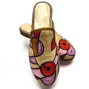 Turkish Handmade genuine leather Vintage Shoes - Loafers Us 9 Eu-39 Special Unique Shoes Kilim Shoes Comfort Cashmere Shoes Loafers for Men