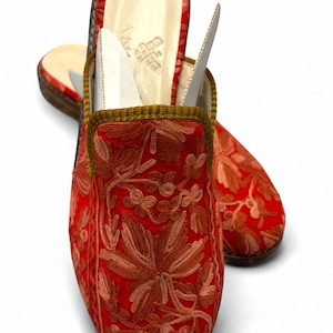 Turkish Handmade genuine leather Vintage Shoes - Loafers Us 8 Eu-39 Special Unique Shoes Kilim Shoes Comfort Cashmere Shoes Loafers for Men