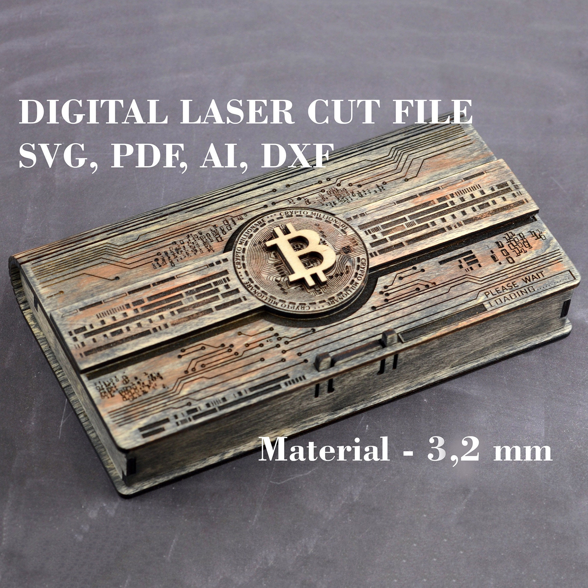 Bitcoin Cash Box Svg, Money Box Svg, Crypto Millionaire Svg, Glowgorge Laser  Cut Files Digital Product Material Thickness 3.2 Mm - Etsy