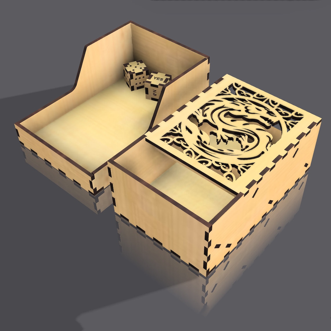 Folding Dice Tower SVG Files Digital Laser Cut File Etsy