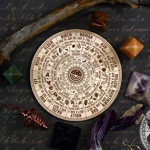 Set of 5 Pcs Wheel of the Year SVG Bungle Pagan Calendar SVG Ogham ...