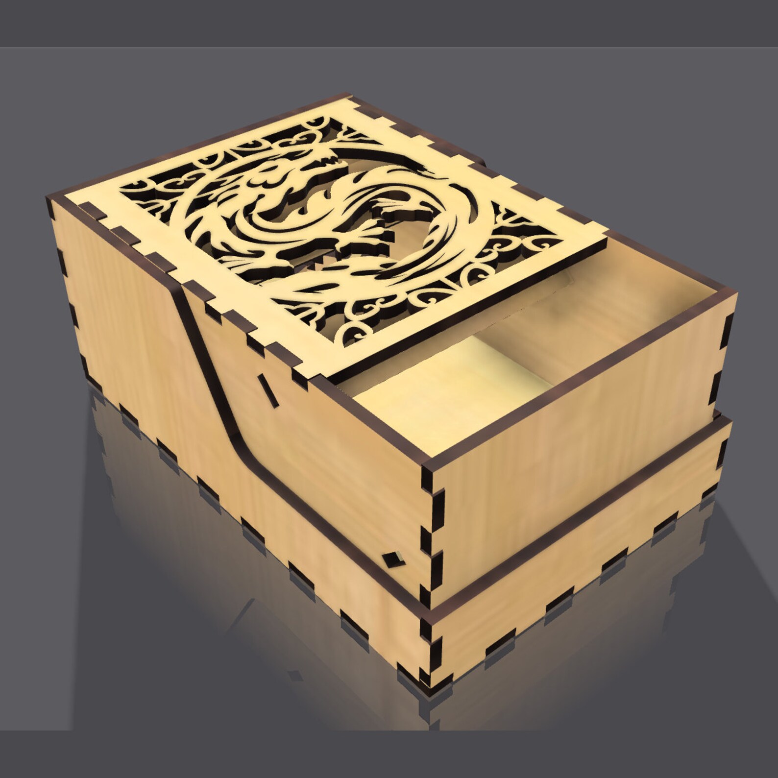 Folding Dice Tower SVG Files Digital Laser Cut File Etsy