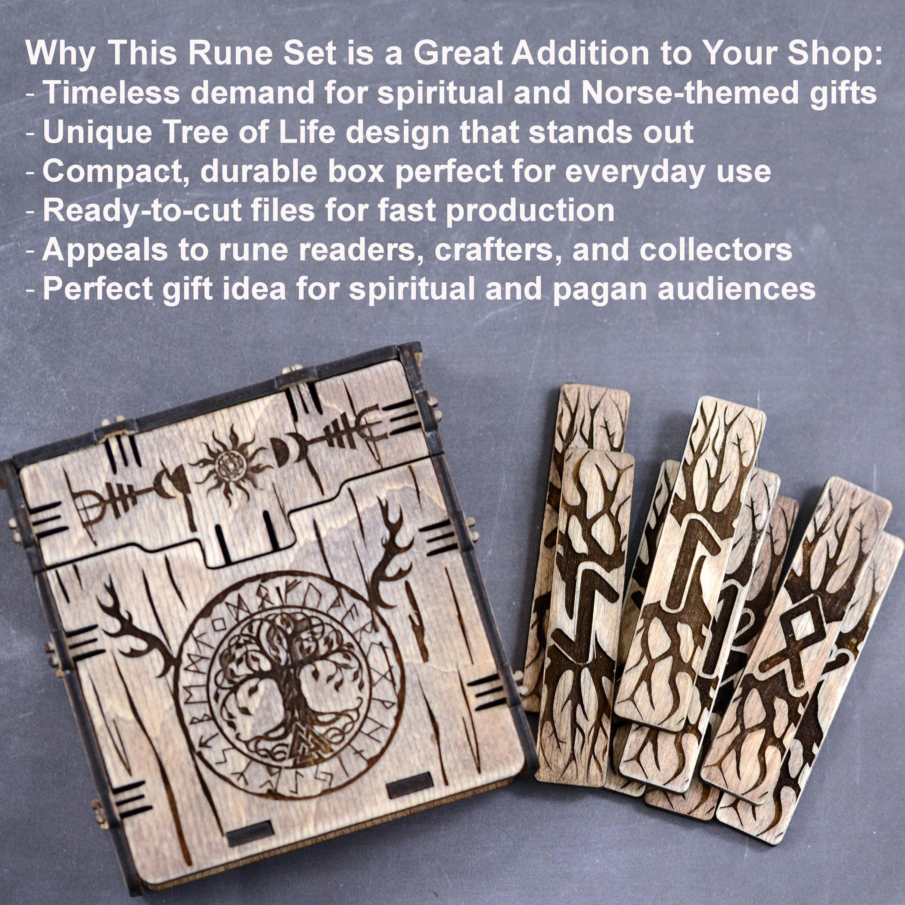 Tree of Life Rune Set SVG - Elder Futhark Runes Laser Cut Files ...