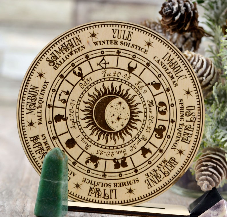 Wheel of the Year Svg Pagan Altar Tile Svg Witchcraft Decor - Etsy UK