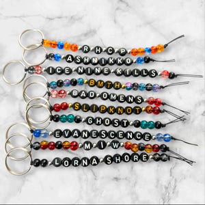 Band Keyring • Personalisable • Alt/Metal/Rock/Emo