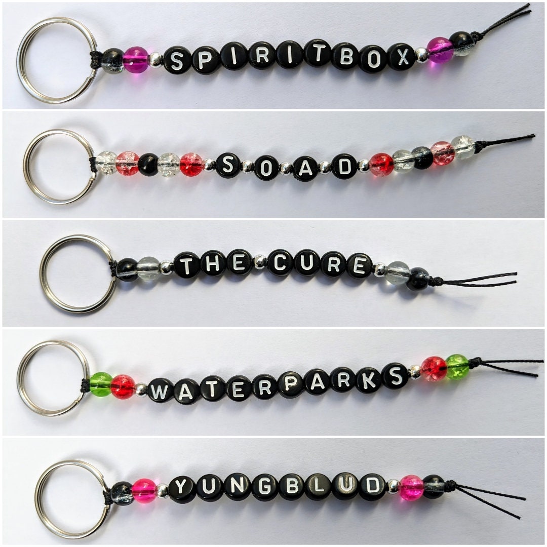 Band Keyring Personalisable Alt/metal/rock/emo - Etsy UK Band Keyring Personalisable Alt/metal/rock/emo - Etsy UK