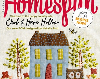 Australian Homespun – February/March 2023 – Owl And Hare Hollow – Downloadable Magazine Service