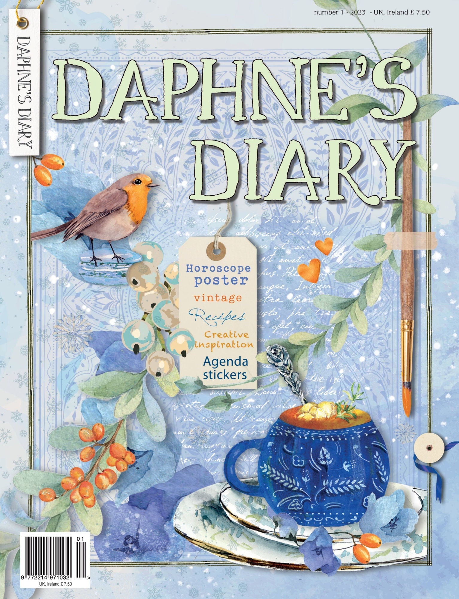 Daphne's Diary Magazine Issue 4 2023 Creative Inspiration Recipes  Mindfulness