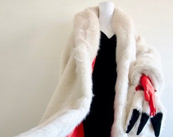 Cruella De Vil Inspired Velvet Dress, Halloween Costume, Cosplay, Theatre made to measure any size FREE GLOVES