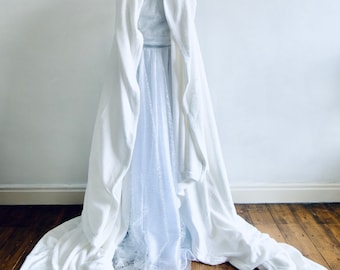Halloween White Witch Chronicles of Narnia inspired Costume, Free Crown Made to measure any size